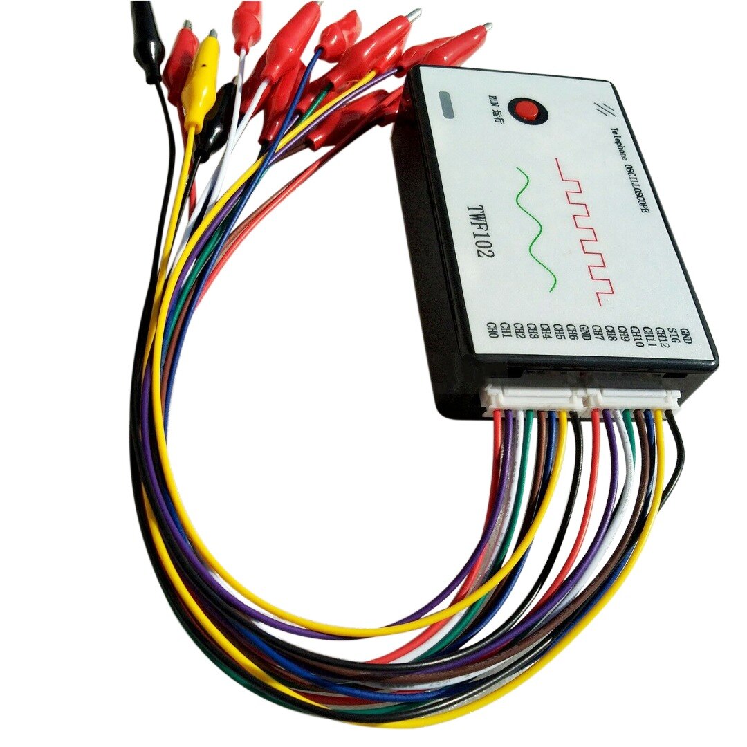 Osciloscopio de teléfono móvil, 10KHz, frecuencia de muestreo, 13 puertos de muestreo de señal, TWF102 para analizador lógico Android, oscilador Digital