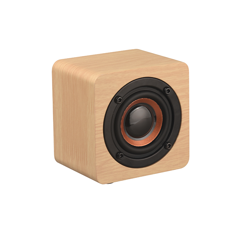 Houten Draadloze Bluetooth Speaker Hifi Vierkante Mini Retro Draagbare Subwoofer Mobiele Telefoon Kleine Stereo Leven: Yellow Wood Grain