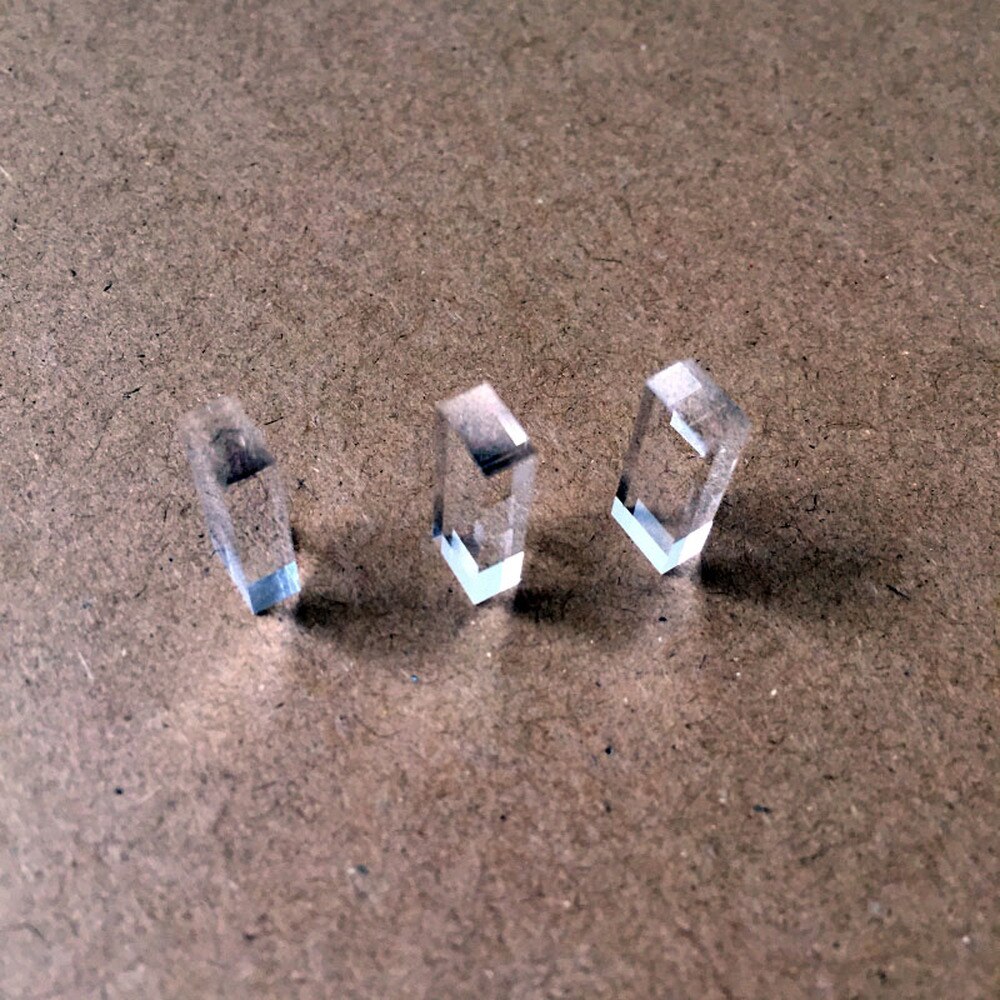 Optical K9 Glass Square Light Guide Rod Right Angle Prism Beam Splitting Glue