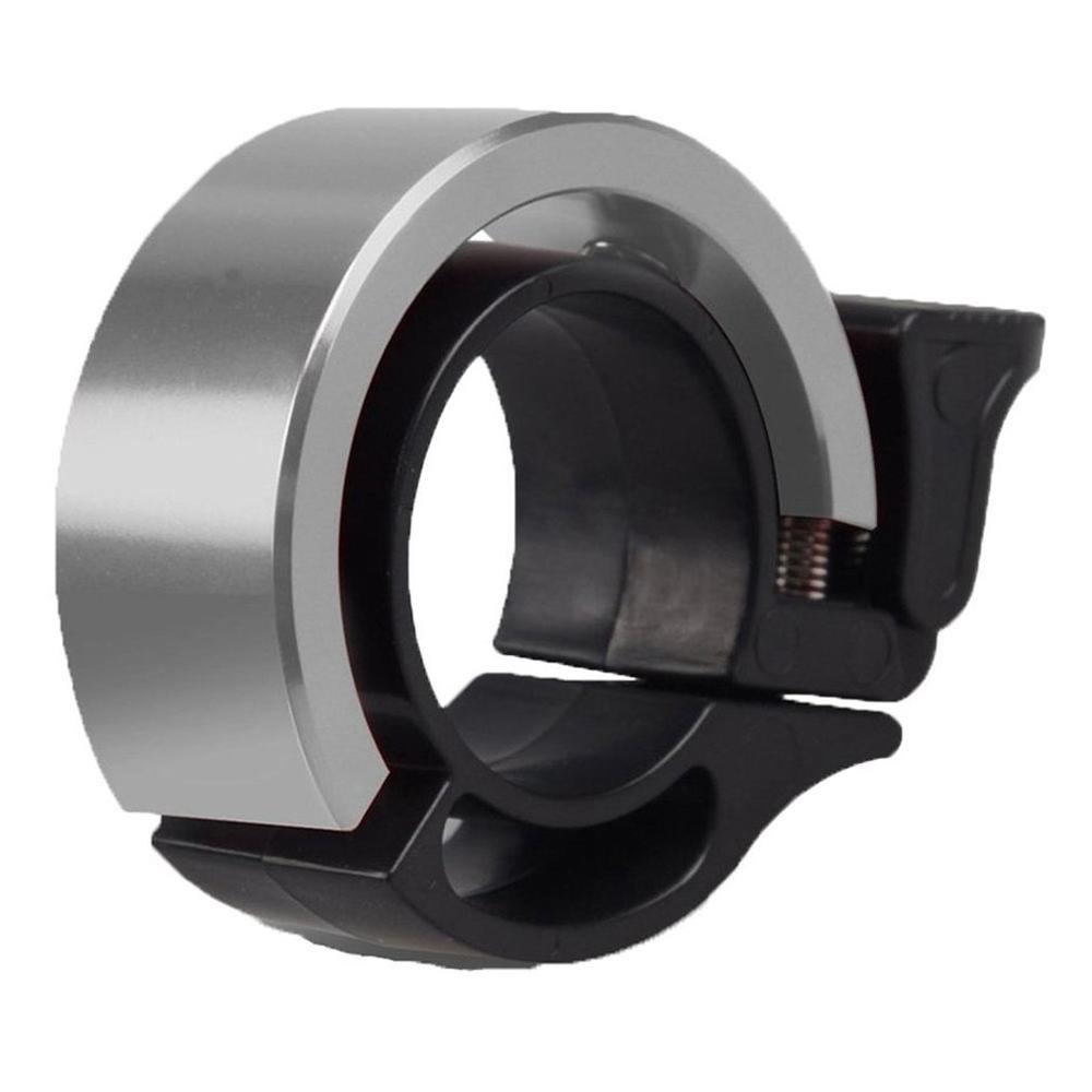 Q-Type Aluminum Alloy Bicycle Bell For Mtb Cycling Alloy 90Db Horn Bike Bell Cycling Handlebar Alarm Ring: Silver