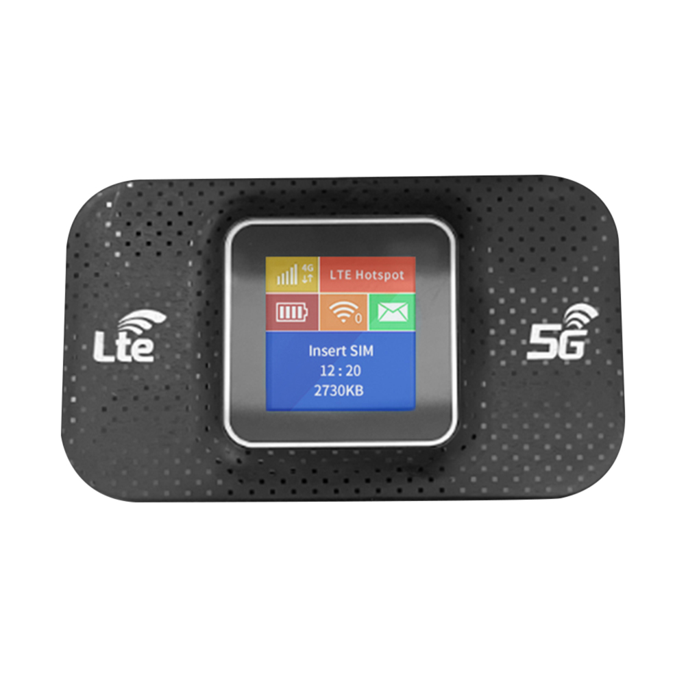 4G Router wi-fi Lte gniazdo karty Sim bezprzewodowy przenośny Router 3650mAh odblokować Modem Mini zewnętrzny Hotspot mobilny Router WIFI do samochodu: Black