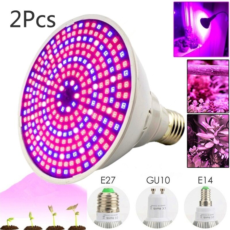 80 led växter växer led glödlampor lampbelysning för frön hydro blomma växthus grönt inomhus trädgård hydroponic  e27 e14 gu10 110v 220v