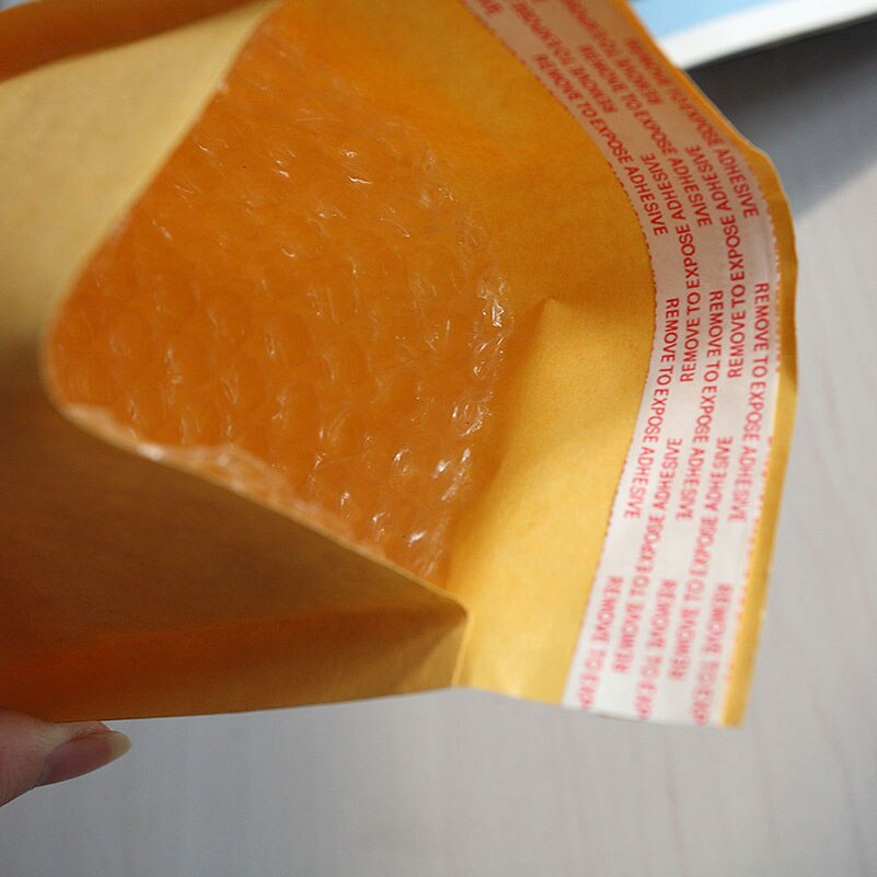 Bolsa de burbujas Kraft, sobres acolchados, sobres de envíos, bolsas amarillas, 200x250 + 40mm