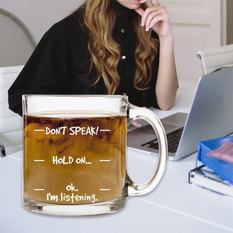 Don't Speak! Funny Coffee Mug - Cool Novelty Birthday for Men, Women, Husb
