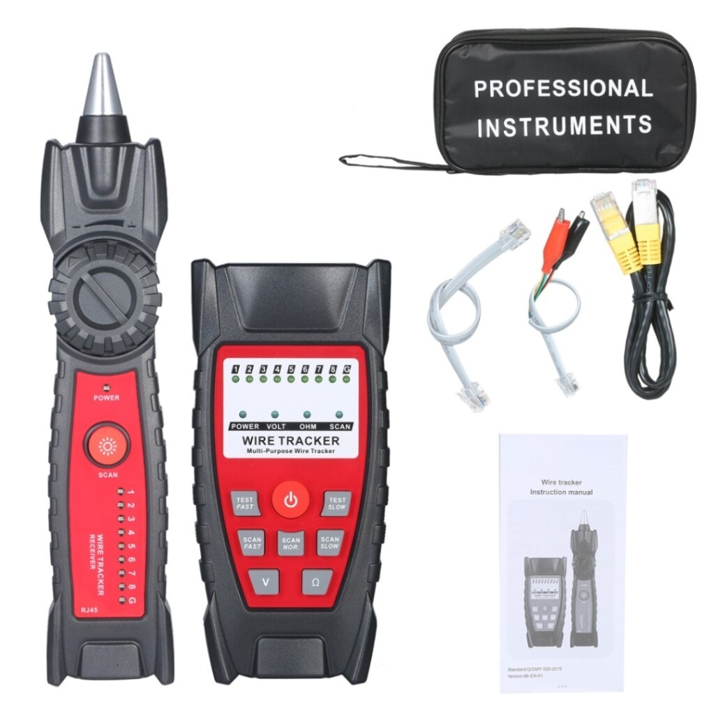 KKmoon Draht Tracker Tragbare Multifunktionale RJ11 RJ45 Kabel Tester Telefon &Ampere; Netzwerk Linie Finder mit Kopfhörer: GT66