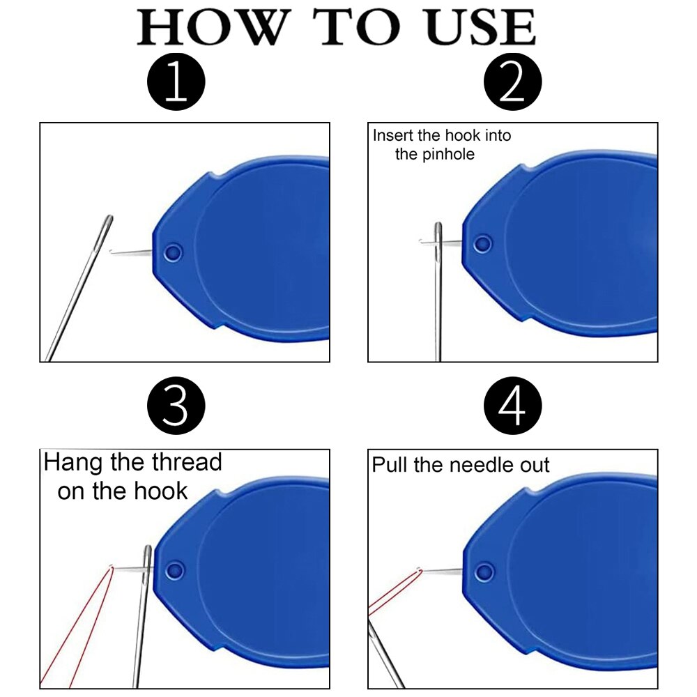 5/30PCS Needle Threaders Plastic Wire Loop Embroidery Cross Stitch Needle-Threading Tool for Needles Hand DIY Sewing Quilting