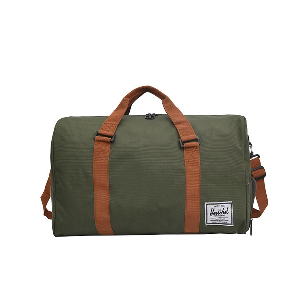 Torby podróżne Crossbody kobiety mężczyźni duży worek marynarski bagaż podręczny torby podróżne na ramię torebki z niezależnym magazynem obuwia: zielony