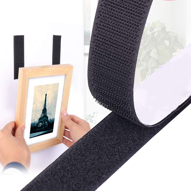 Strong Self Adhesive Magical Tape Fastener Tape Nylon Hooks and Loops Sticker Velcros Adhesive Glue Magic DIY 20/30/50MM*1M