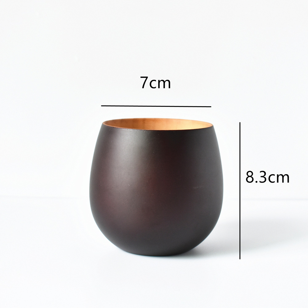 Små te kopper håndlagde naturlig heltre te kopp tre vin kaffe vann drikke kopp