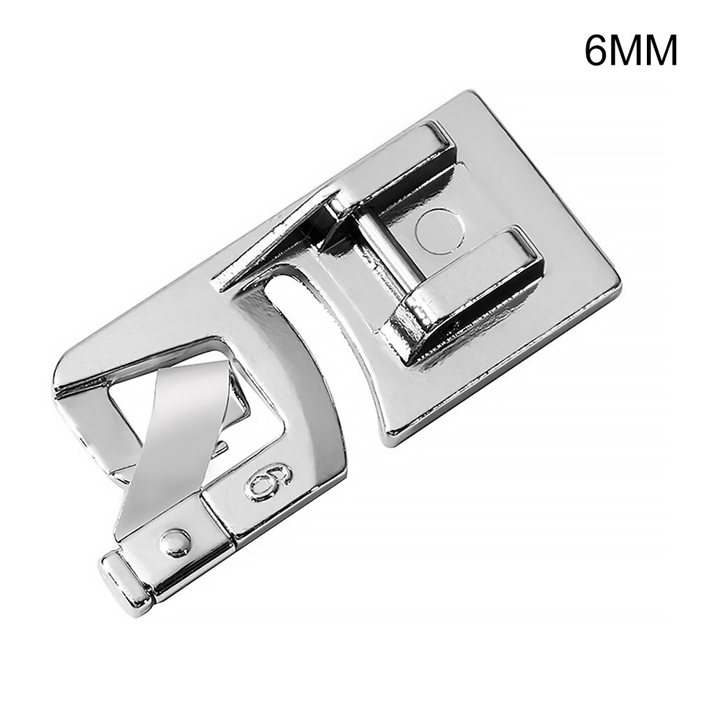 Sewing Machine Rolled Hem Foot Household Sewing Machine Rolled Hem Metal Presser Hemmer: 6mm