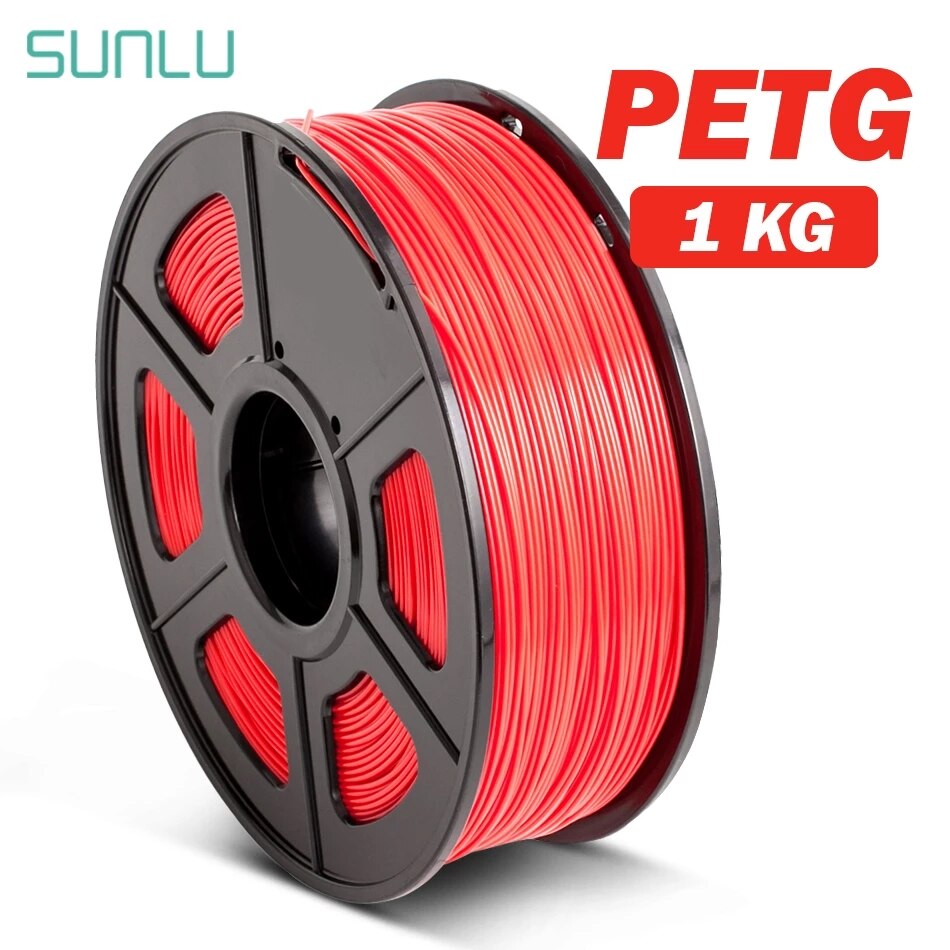 PETG 3D Filament 1.75mm 1KG 2.2lb PETG 3D yazıcı Filament boyutlu doğruluk +/- 0.02mm yarı saydam PETG Filament