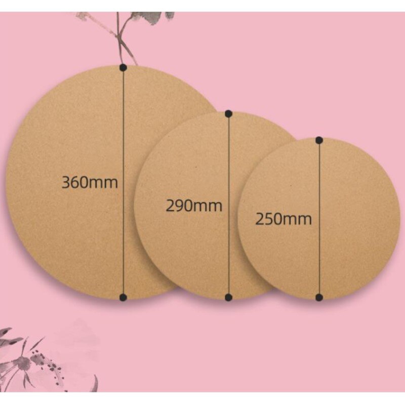 til maling av gjør-det-selv-kort 50 stk/parti sirkel runde kort 25 29cm 36 kraftpapir 250 gsm gjør-det-selv melding modell bryllupsfest