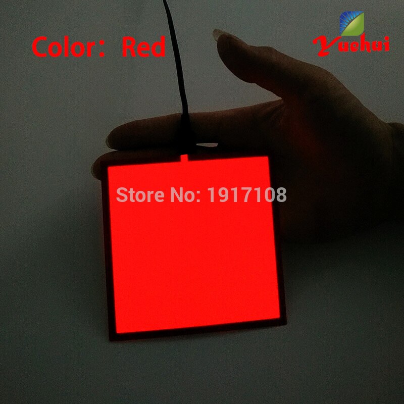 6colors for choosing10X10CM el sheet el panel el backlight for car,house,party,dispaly, Glow Party Supplies: Red