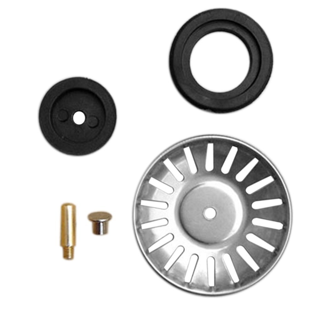 Tapones para fregaderos de cocina universales, acero inoxidable, tapa de fregadero, escurridor, tapón de cuña, cesta de filtro de repuesto para el hogar