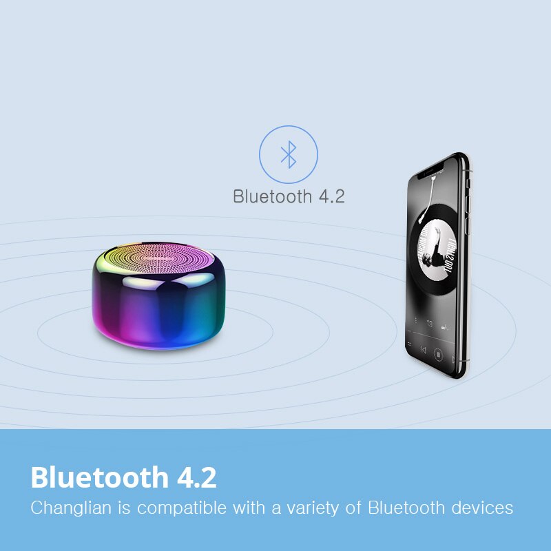 Portable Bluetooth Speaker Ingebouwde Inmicrophone Aluminium Legering Body Mini Speaker Draadloze Bluetooth 4.2 Mp3 Muziekspeler Soundbar