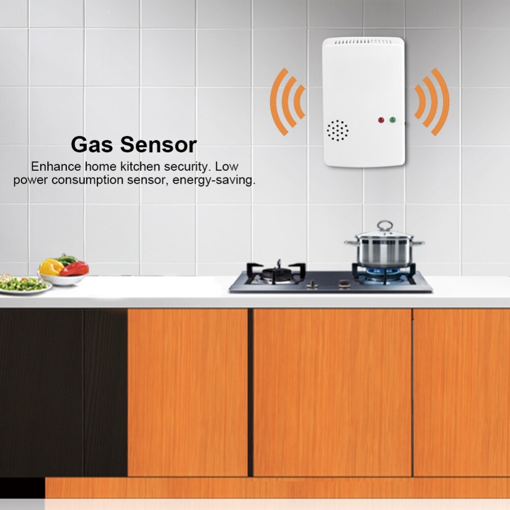 85db Natuurlijke Gaslek Alarm Waarschuwing Sensor Detector Home Security Tool Met Indicatielampje