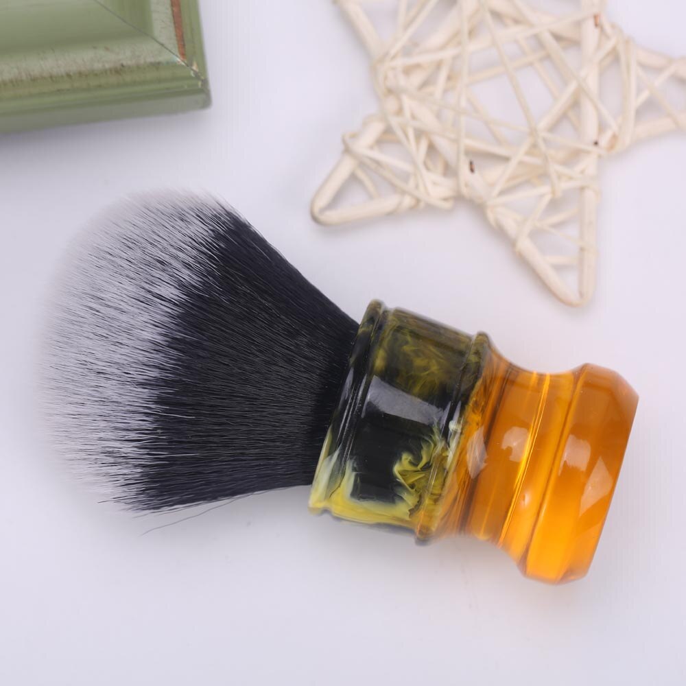 Yaqi – Sagrada Familia noir/blanc, 24MM, manche en fibre de résine synthétique, brosse de rasage humide pour hommes