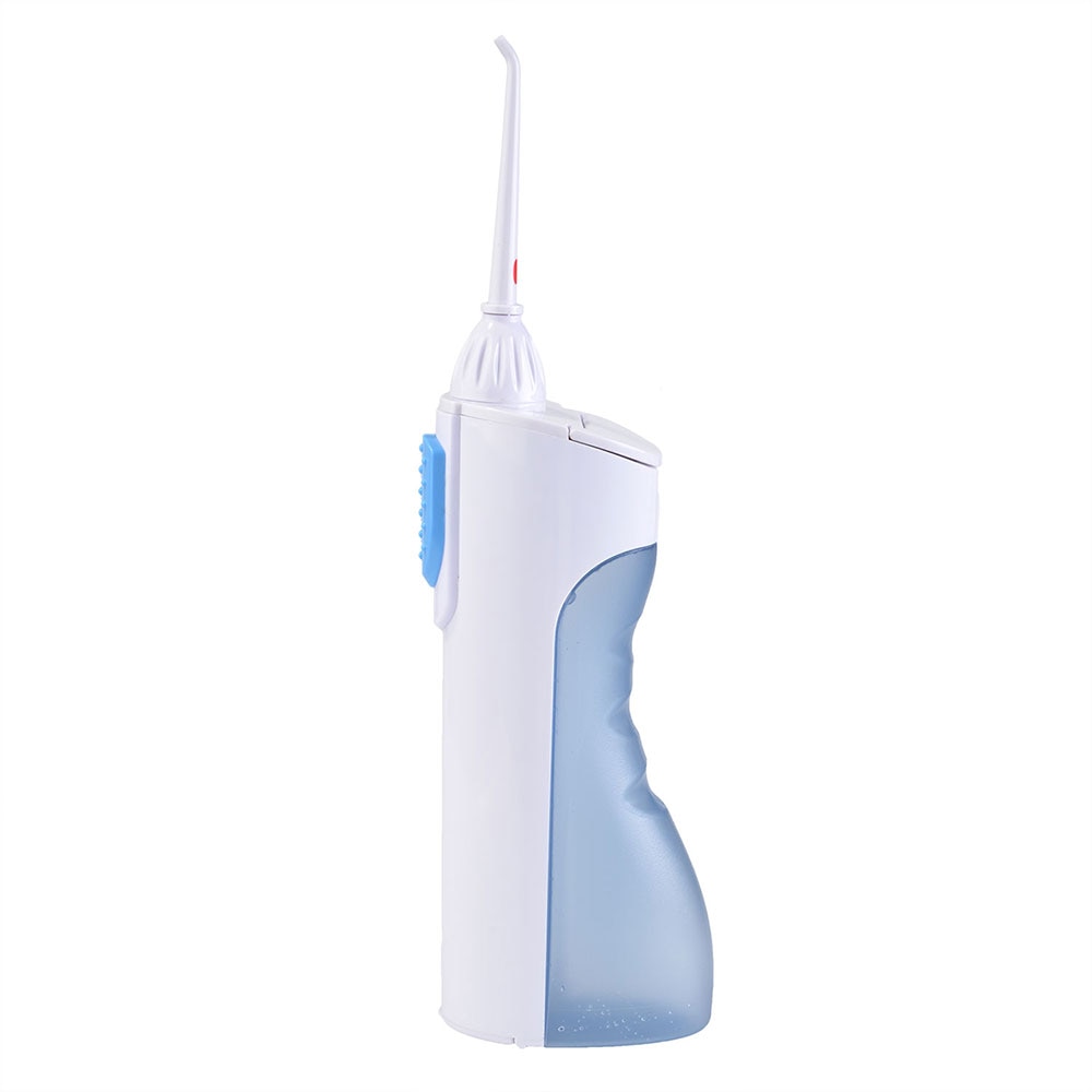 AZDENT 2 Modes Portable Oral Irrigator Water Dental Flosser Travel Jet Pick Teeth Cleaning Battery Operated with 2 Jet Tips