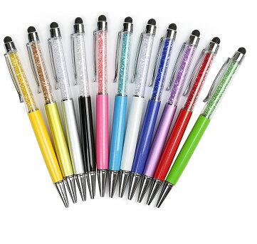 2 in 1 Kristall Kugelschreiber Kreative Stift für Schreibwaren Büro & Schule Kugelschreiber