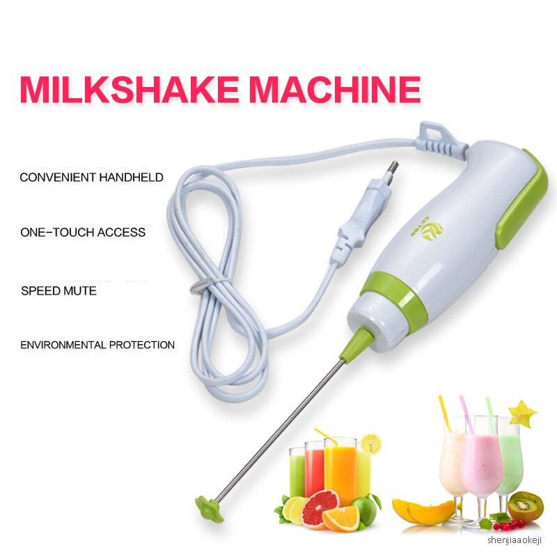 Electric coffee milk tea blender handheld milkshake machine small egg beater household food mixer high speed low noise mixer 1pc