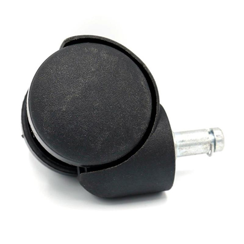 5pcs Silent Office Chair Caster Universal Wheel Swivel Plastic Swivel Roller Wheel Furniture Replacement Hardware