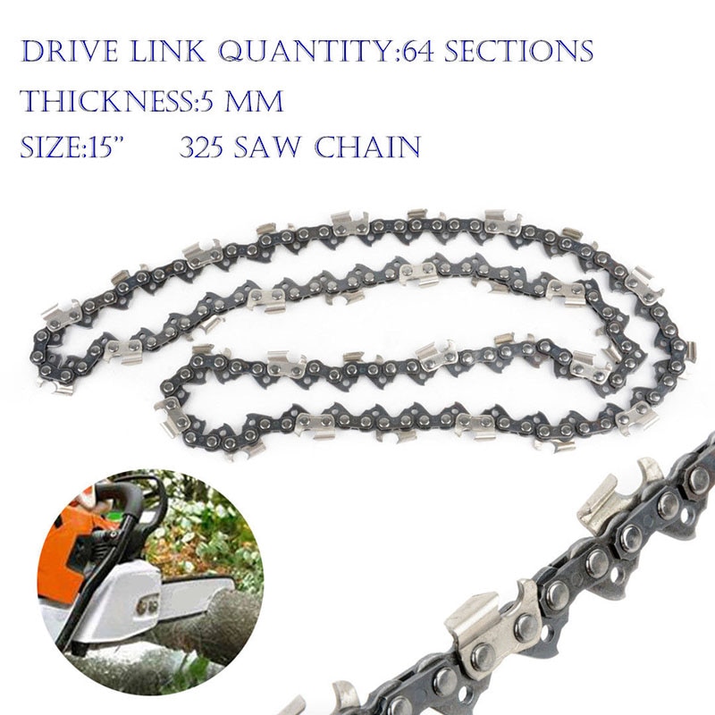 15'' 64 Section DL.325 Pitch Saw Chain Genuine fits for Husqvarna Chainsaw 357XP 359 Saw Chains Hickness 5mm