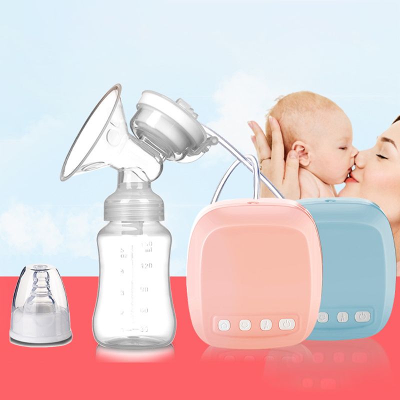 Electric Breast Pump Automatic Milker with Baby Bottle Maternal Nipple Suction Milk Extractor USB Chargable