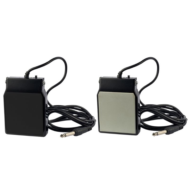 SP20 Black Sustain Pedal Foot Switch For Electronic Keyboard Drum Tone D0LB