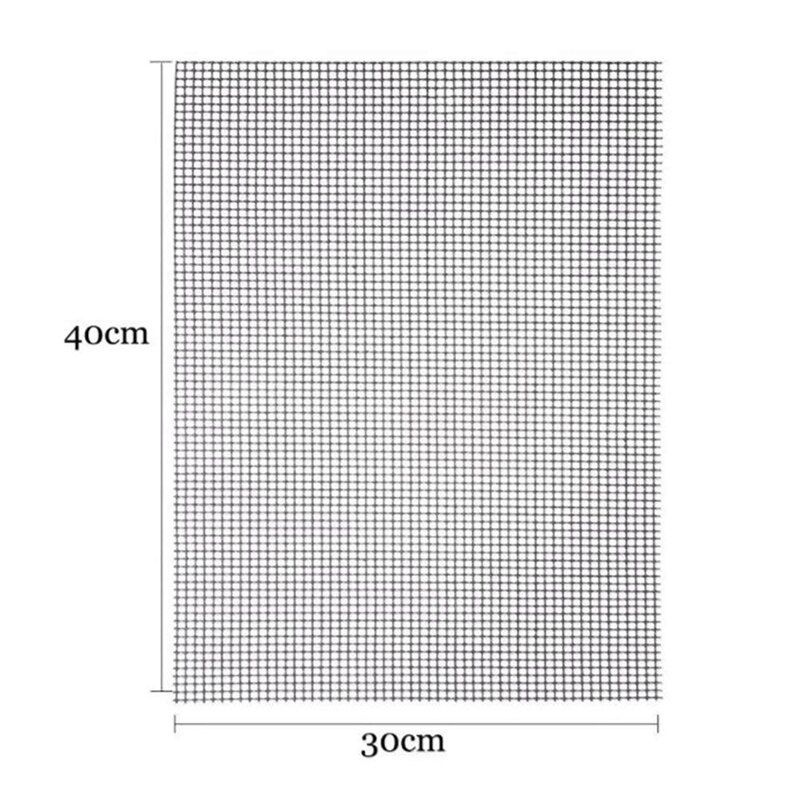 BBQ Barbecue Cooking Mat Set 5 pcs BBQ Grill Mat BBQ Grill Anti Adhesive Reutilisables, Heat Resistant 40x30cm
