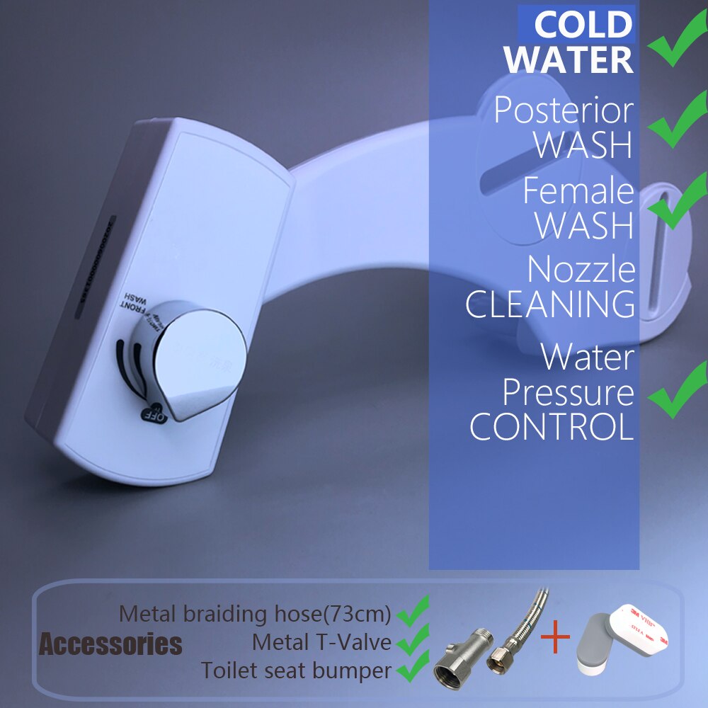 Bidet Dual Nozzle Wc Spuit Bidet Zelfreinigende Bidet Wc Shataf Bidet Toilet Attachment Dual Nozzle Bidet Moslim Shatta: XC-17P