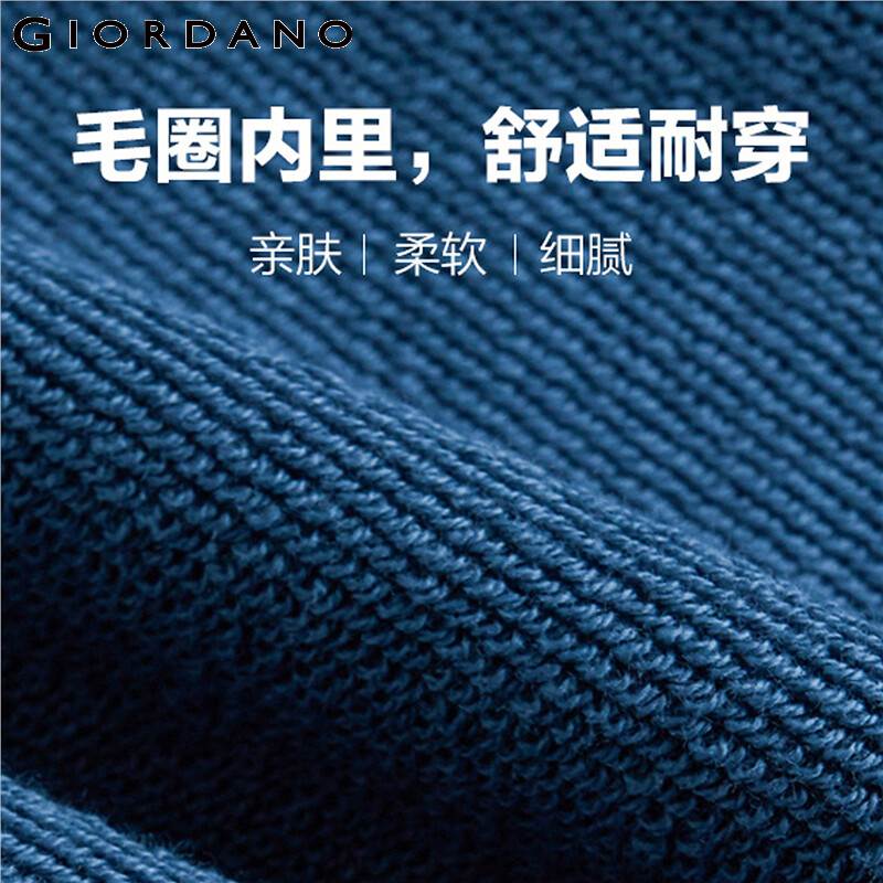 Giordano Mannen Sweatshirts Serie Gedrukt Lange Mouw Capuchon Met Trekkoord Katoen Medium Dikte Sudadera Hombre 91099643