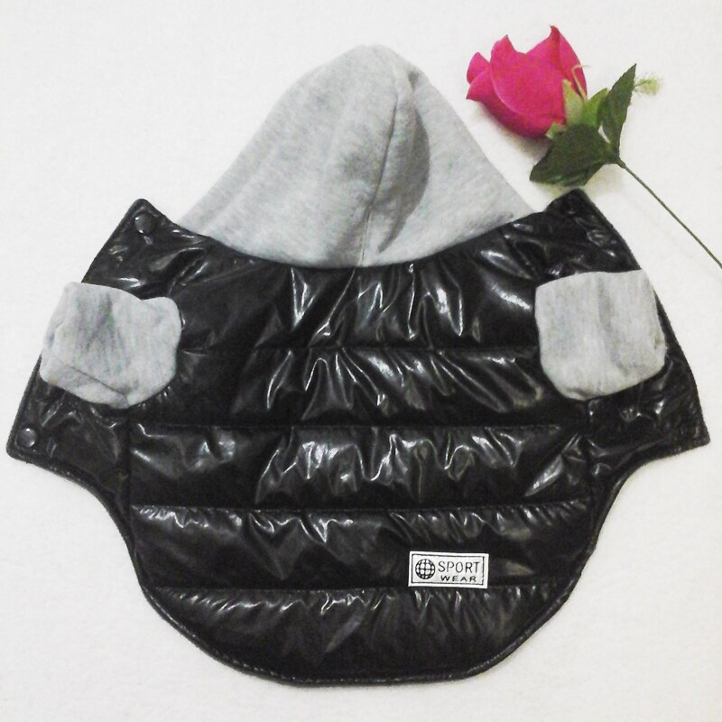 Ropa de invierno para perro mascota, chaqueta de plumas cálidas, abrigo impermeable, sudaderas con capucha de S-XXL para Chihuahua, perros medianos y pequeños