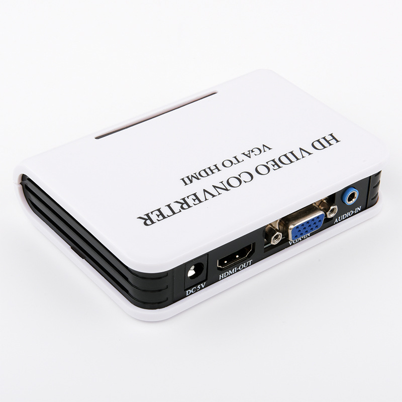 Convertisseur VGA vers HDMI 1080p, avec audio, livre connecté à un ordinateur, moniteur, HW2220: Default Title