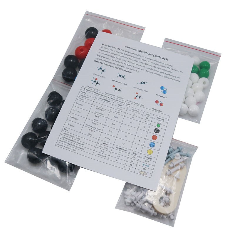 122 Pcs/set Inorganic/organic chemistry teaching s... – Grandado