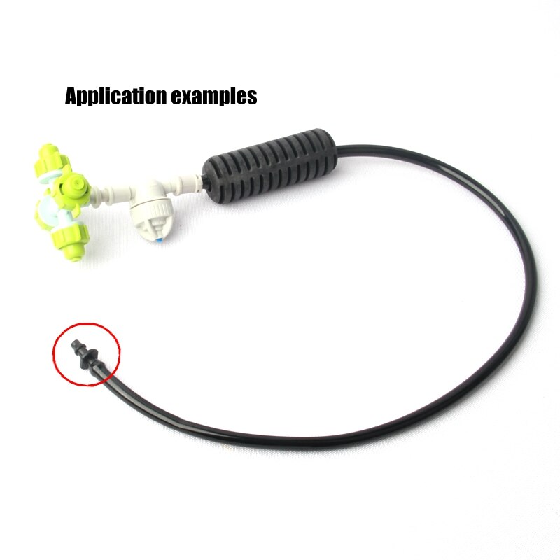 100 stks/partij 4/7mm Slang Connectors Kas Micro Irrigatie Pijp Rechte Connector Huis Tuin Automatisch Sproeisysteem Buis Gewrichten