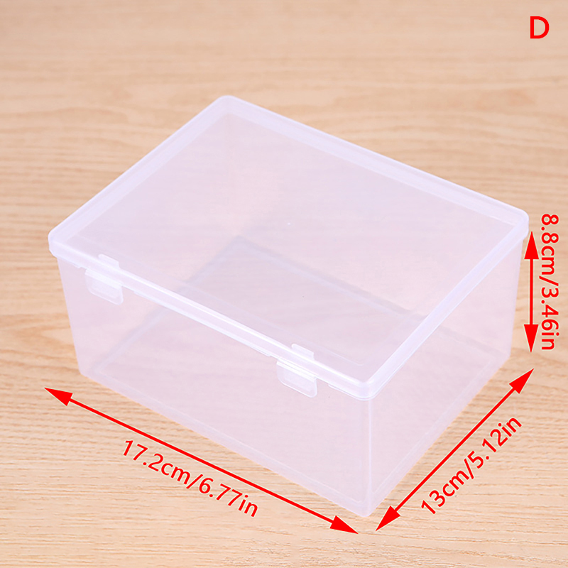 Mini Opbergdoos Doorzichtig Deksel Kleine Plastic Doos Voor Onderdelen Gereedschap Opbergdoos Sieraden Vitrine Kralen Container