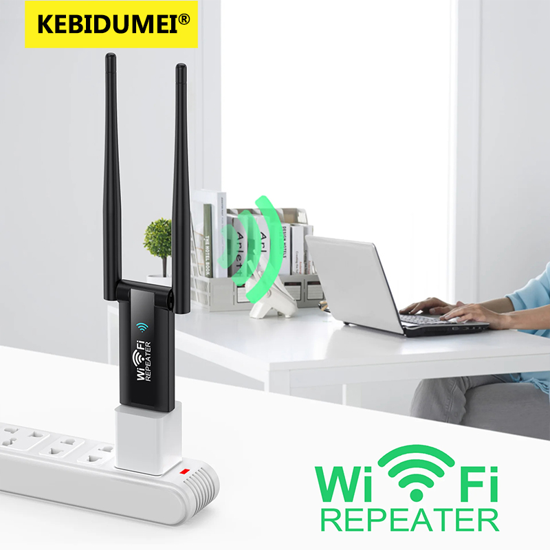300Mbps 2.4G USB Wireless WiFi Repeater Extender WiFi Signal Amplifier Booster Long Range Wi-Fi Repeater Home Network Extension