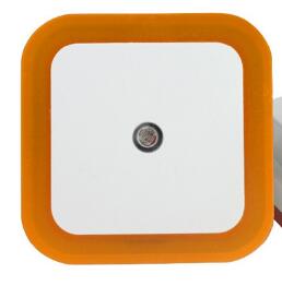 Light Sensor Control Night Light Mini EU US Plug Novelty Square Bedroom lamp PIR luces led decoracion lighting: Yellow / EU