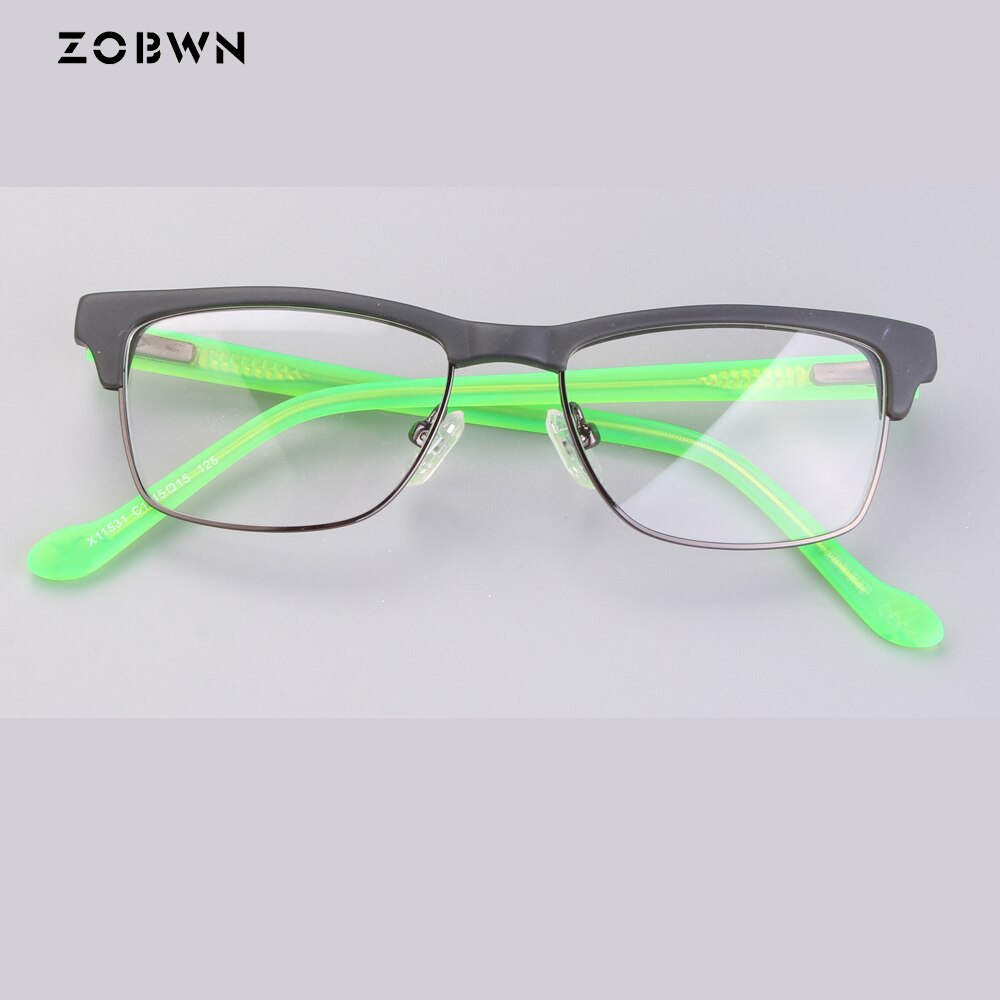 Kids prescription eyeglasses pink green optical frames full metal &amp; handmade children glasses boy girl blue light blocking glass