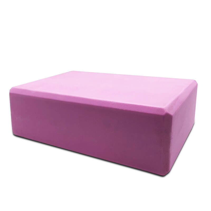 10Colors EVA Yoga Block Brick 120g Sports Exercise Gym Foam Workout Stretching Aid Body Shaping Health Training Fitness Sets T: Pink