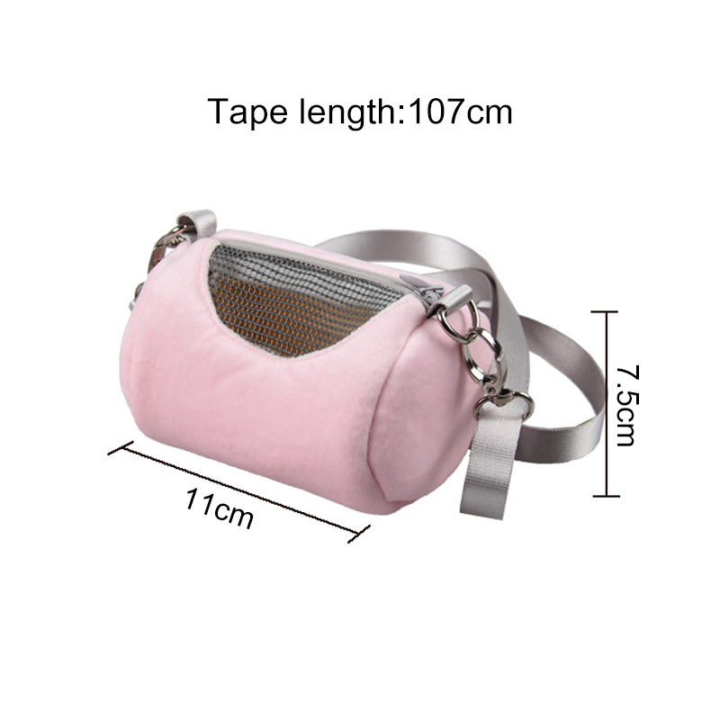 Hamster Cavia Carrier Bag Eekhoorn Egel Huis Knaagdieren Kooi Huisdier Transport Tas Voor Ratten Cilinder Schoudertas Cross Body