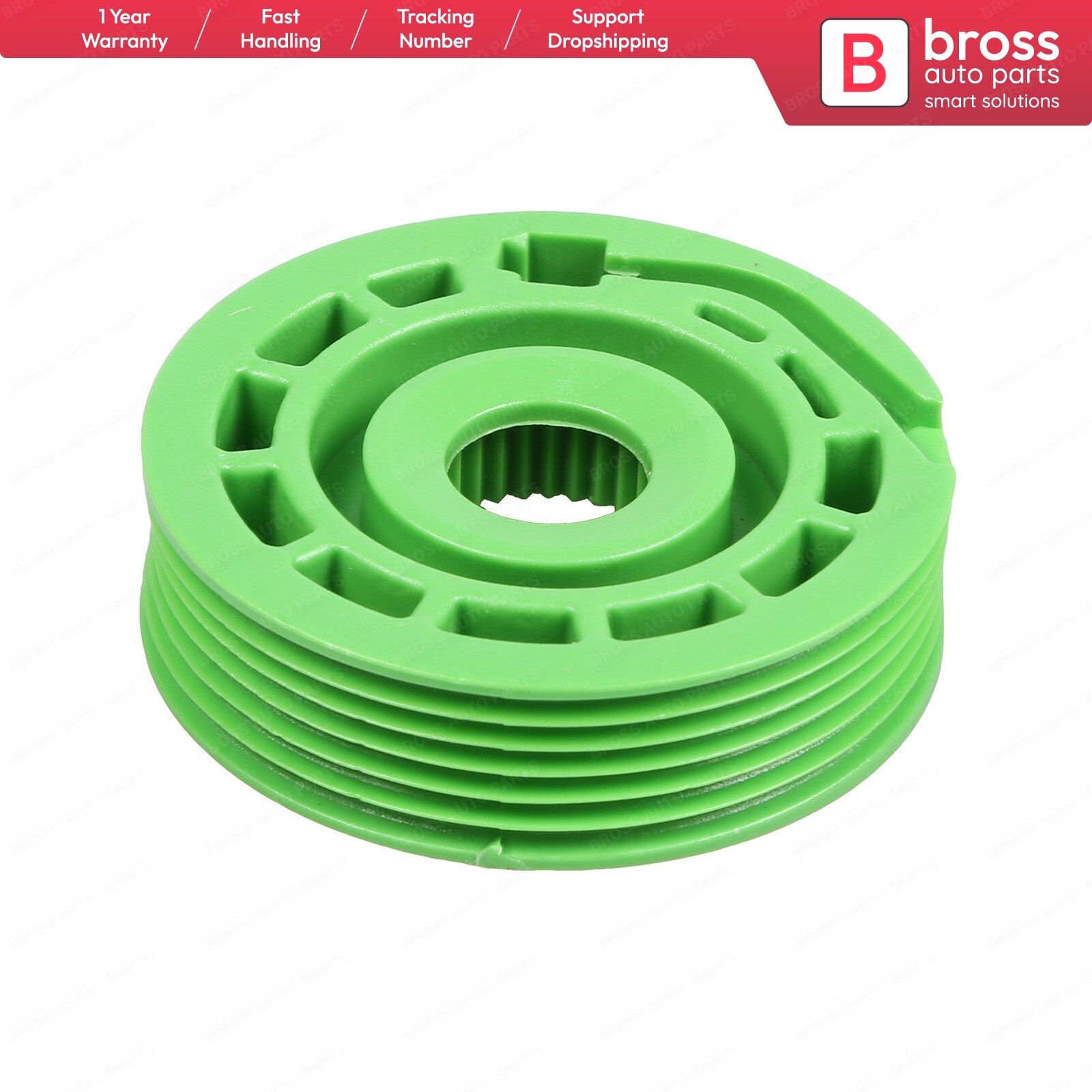 Bross BWR738 Window Regulator for Wheel E90 2005-On Rear Right and Left Doors; e46 Compact 2000-2004 Front Left and Right Doors