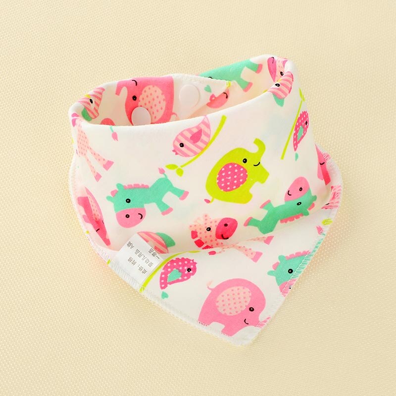 BalleenShiny Zachte Katoenen Bandana Slabbetjes Baby Babador Voeden Zuigeling Burp Doeken Cartoon Speeksel Handdoek Baby Eten Accessoire