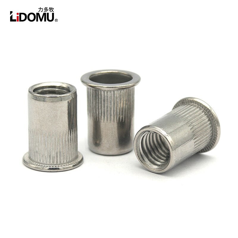 10/20Pcs Stainless Steel Rivet Nuts Countersunk Flat Head Set Nuts Insert Nut Threaded M3 M4 M5 M6 M8 M10 Rivet Nuts: M3.5 / WHITE