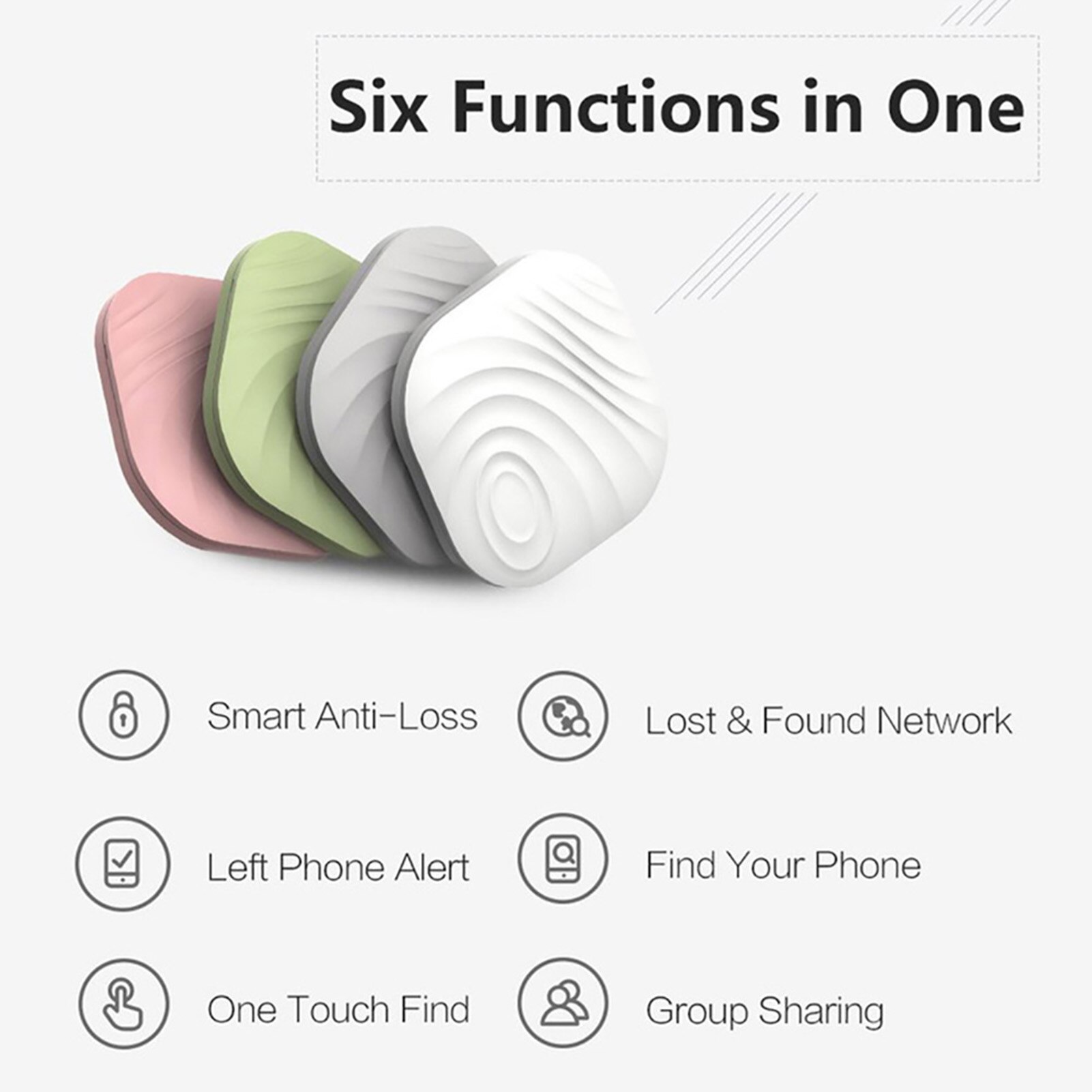 Portable Bluetooth Tracker Locator Mini Anti-Lost Smart Remote Theft Device Intelligent 2-way Anti-theft Tracker Tracking Finder