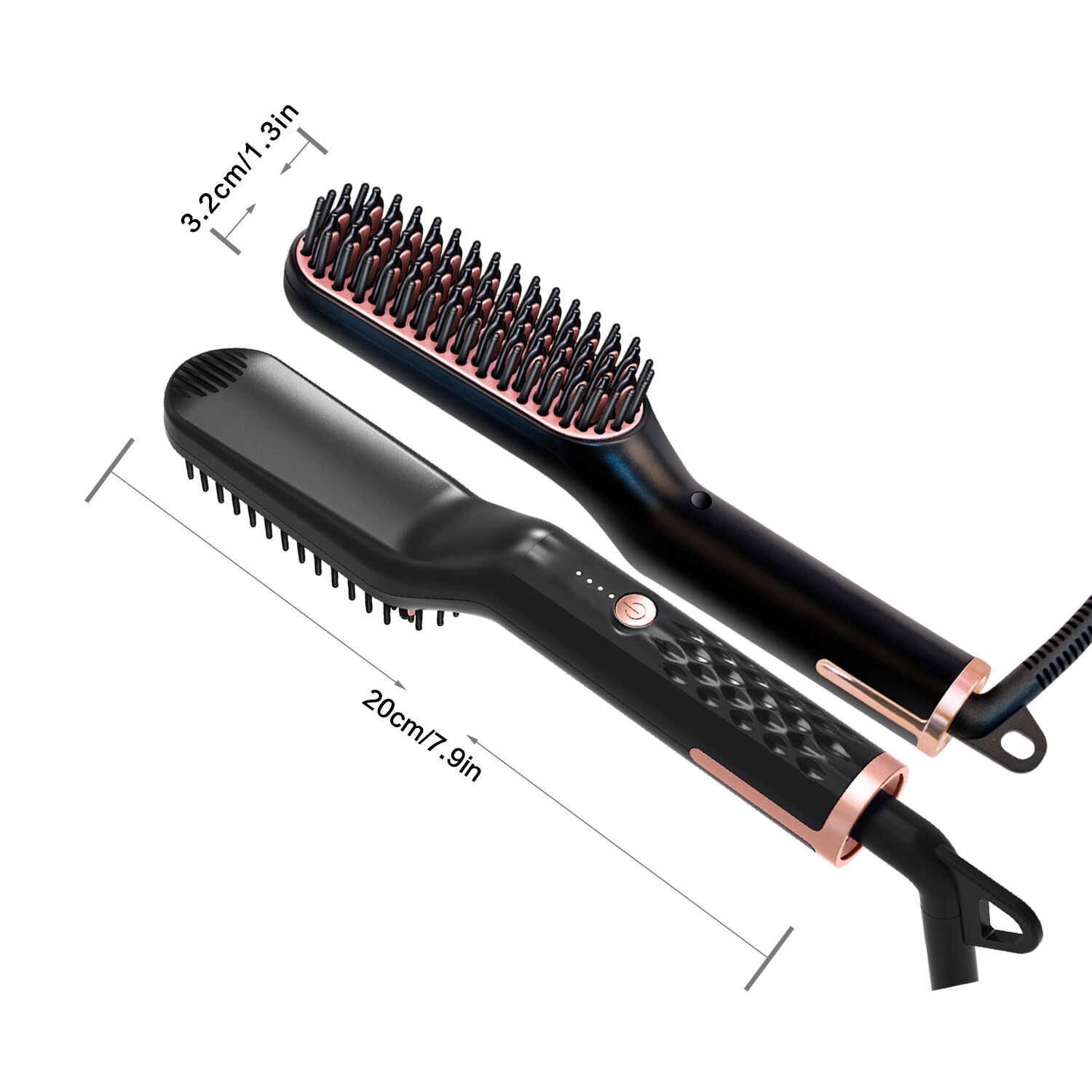 Baard Stijltang Voor Mannen Styler Kam Baard Ijzer Snelle Verwarmde Baard Borstel Rechttrekken Kam Hair Flat Iron Tool
