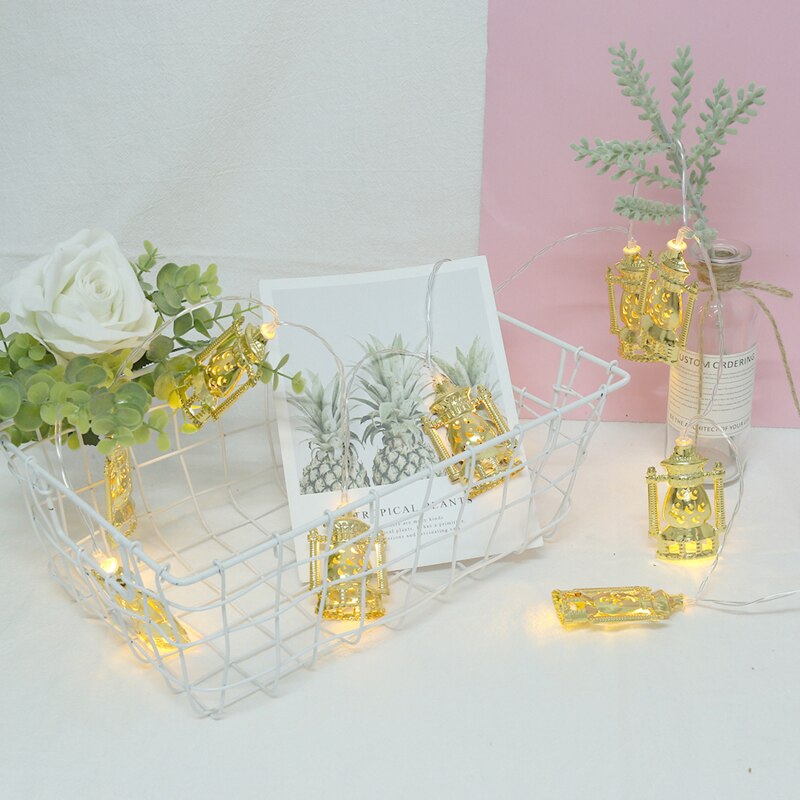 Led Moon Star Kasteel Led Light String Eid Mubarak Ramadan Woondecoratie Ramadan Kareem Eid Lantaarn Olie Lamp Licht string