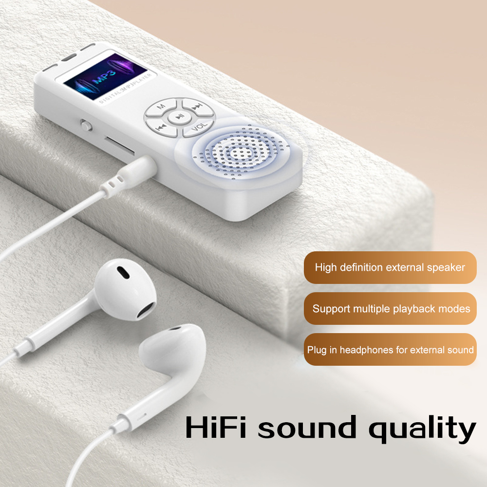 Digitale Audio Voice Recorder LED-kleurenscherm A-B Herhaal Draagbare Recorder MP3 Voor Interview Zakelijk Ondersteuning tot 64G