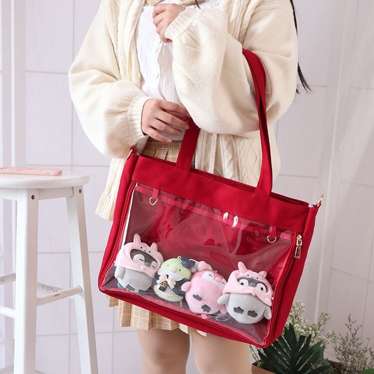 Ita Bag Lolita Style Shoulder Bags One side Lovely Kawaii Women Clear Bag Schoolbags For Teenage Girl Candy Sweet Itabag Handbag