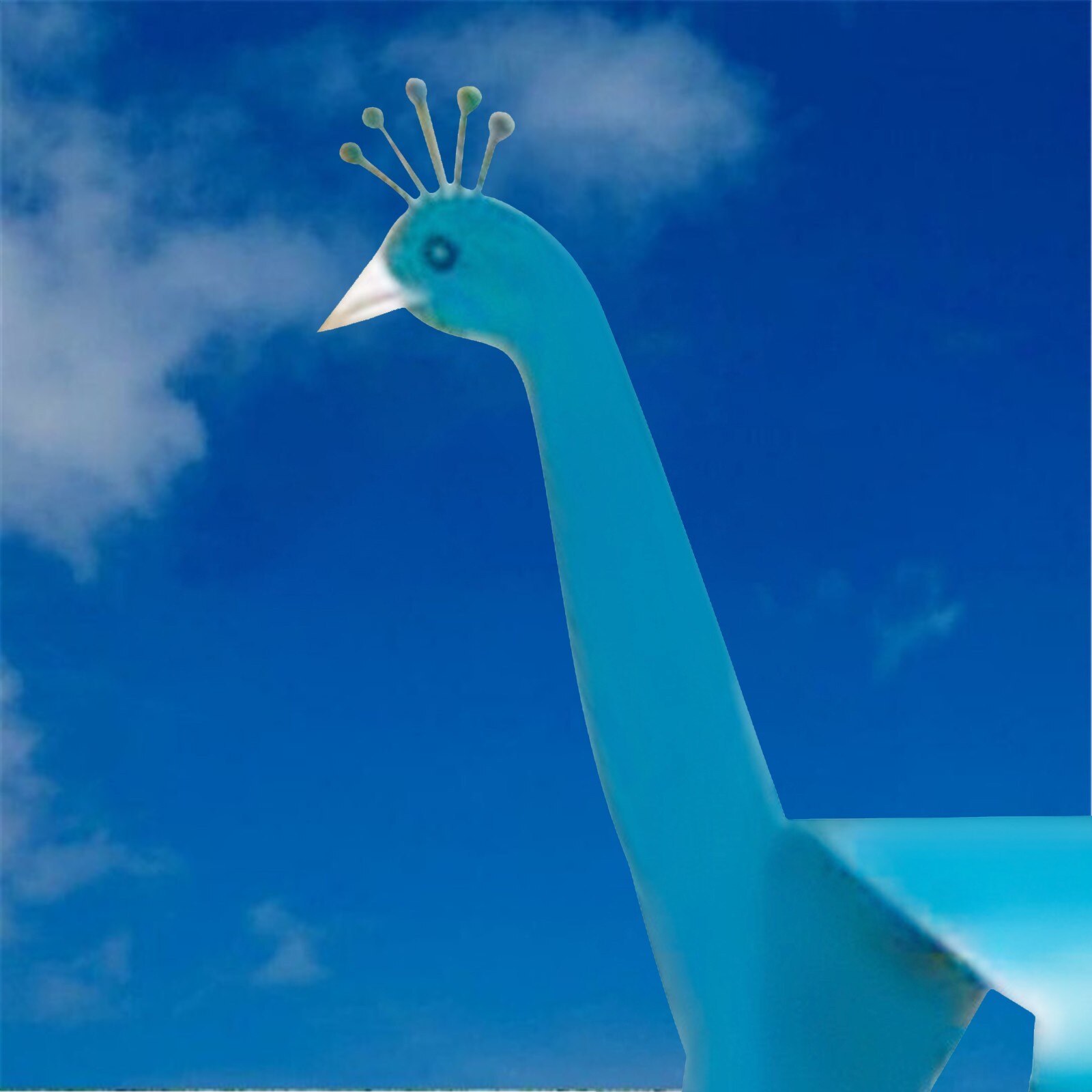 Swirl Bird A Whimsical And Peacock That Spins With The Slight Garden 40cm Arden Ornament Accessories Decor Decorative Blue